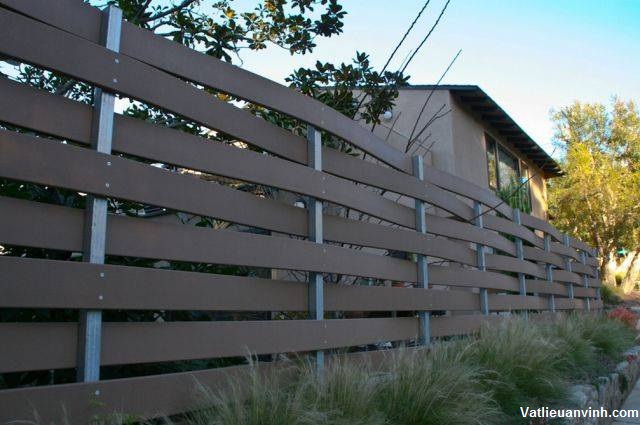 thiết kế hàng rào gỗ đẹp