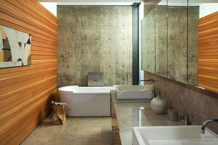 gỗ nhân tạo trang trí phòng tắm