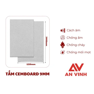 Tấm Cemboard 9mm