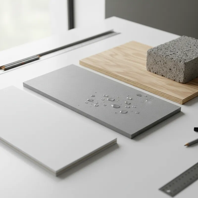 Đặt lên bàn cân: So sánh cemboard với thạch cao, ván ép và bê tông nhẹ