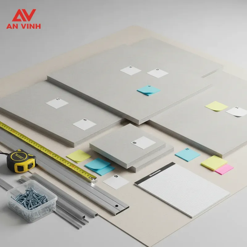 Công thức quy đổi nhanh trọng lượng tấm cemboard và dự toán vật tư