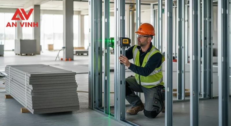 Kiểm tra hiện trạng & điều kiện thi công trước khi lắp đặt tấm cemboard