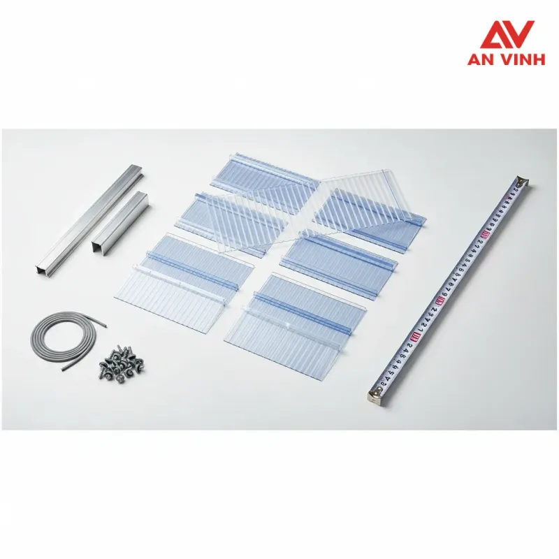 Hướng dẫn tính số lượng & Checklist phụ kiện chuẩn khi mua Giá Tấm Poly
