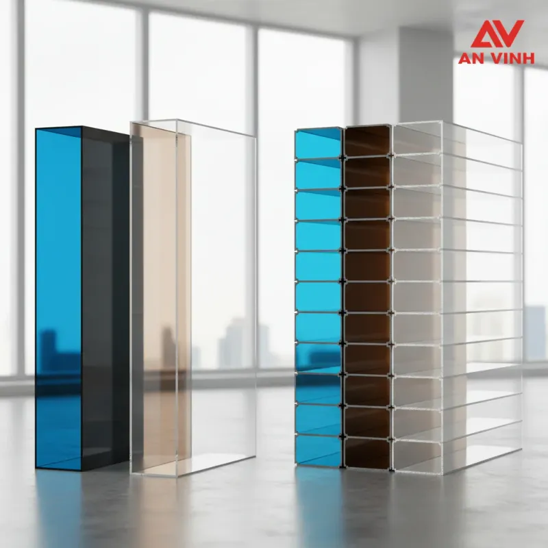 1. Poly đặc ruột vs Poly rỗng ruột