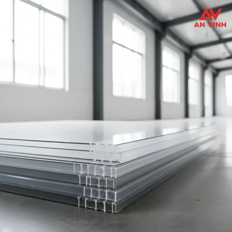1. Kích thước tấm poly rỗng