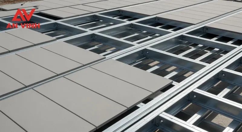 Bản chất chịu lực: Hệ khung xương và nguyên tắc truyền tải trong kết cấu sàn cemboard