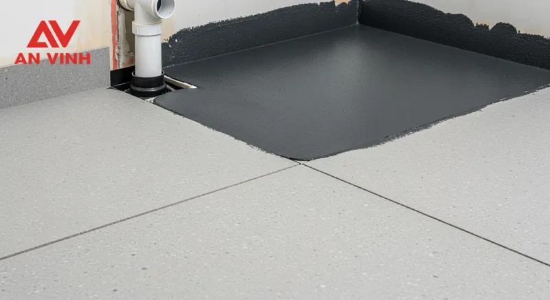 Xử lý đặc thù cho sàn khu vực ướt (Phòng tắm, Ban công)
