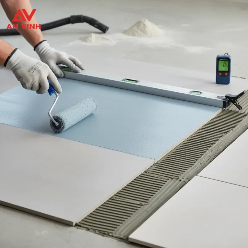 Nguyên tắc bám dính và điều kiện chuẩn bị bề mặt cemboard trước khi ốp
