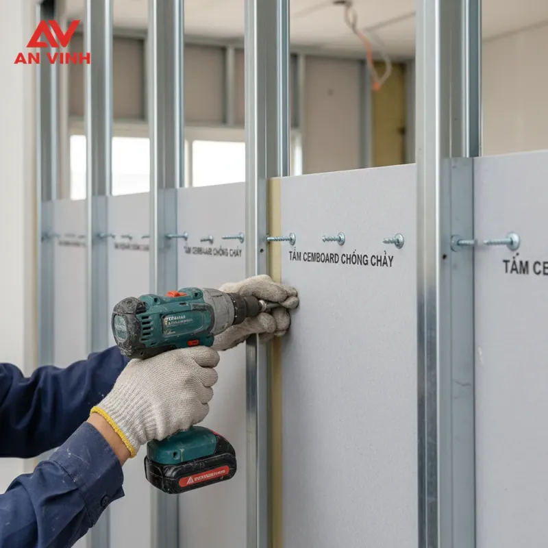 Checklist thi công tấm cemboard chống cháy: Giữ nguyên vẹn 