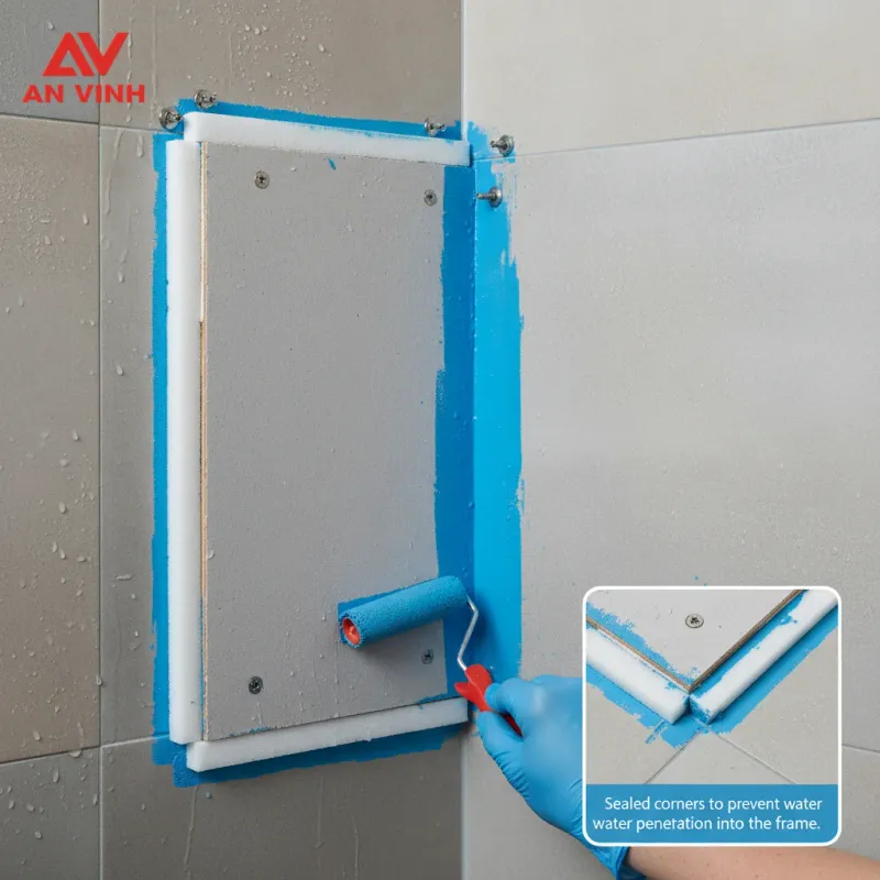 Mức 1: Khu vực ẩm ướt, bám sương (Nhà vệ sinh, phòng tắm)