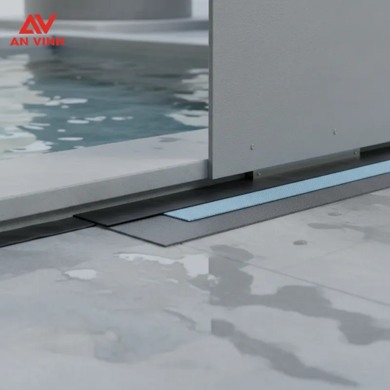 Mức 3: Khu vực ngập hoặc đọng nước liên tục (Sàn quanh hồ bơi, bồn chứa)