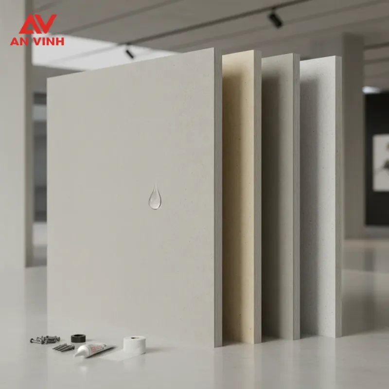Tiêu chí chọn đúng tấm Cemboard cho khu vực ướt từ Vật liệu An Vinh