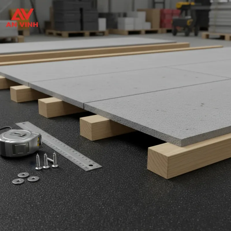 Cấu tạo và quy trình thi công sàn giả cemboard chuẩn kỹ thuật