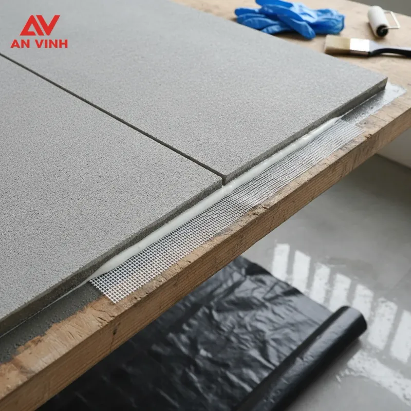 Bước 4: Xử lý khe nối và chống thấm