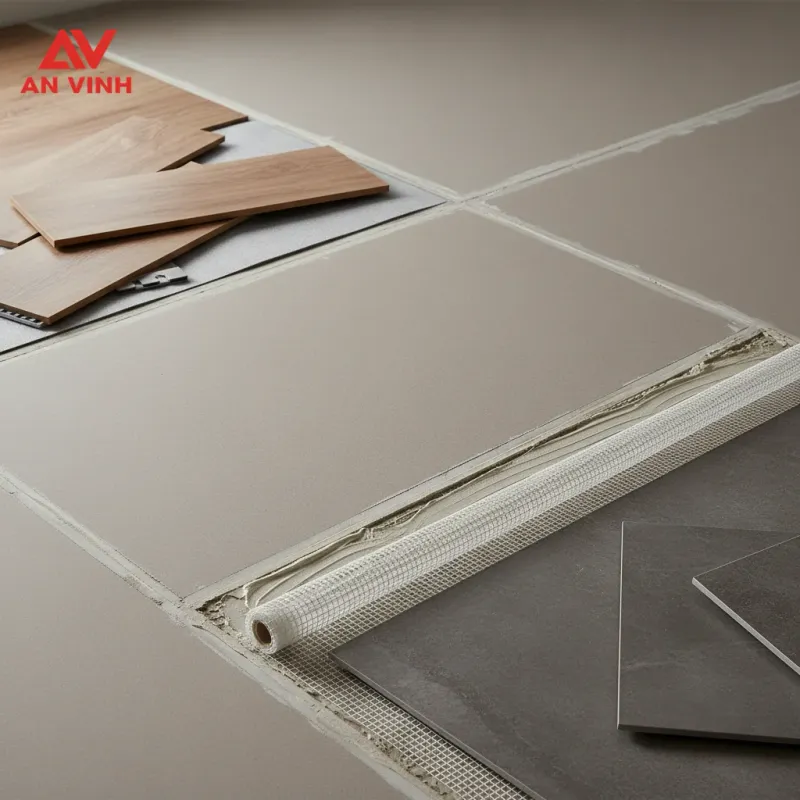 Các phương án hoàn thiện bề mặt sàn giả (Đi êm, chống trơn)