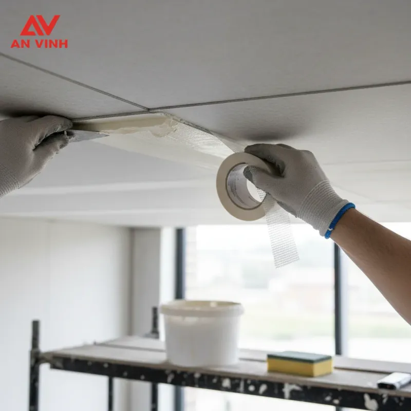 Cấu tạo trần cemboard mối nối: Dứt điểm bệnh 