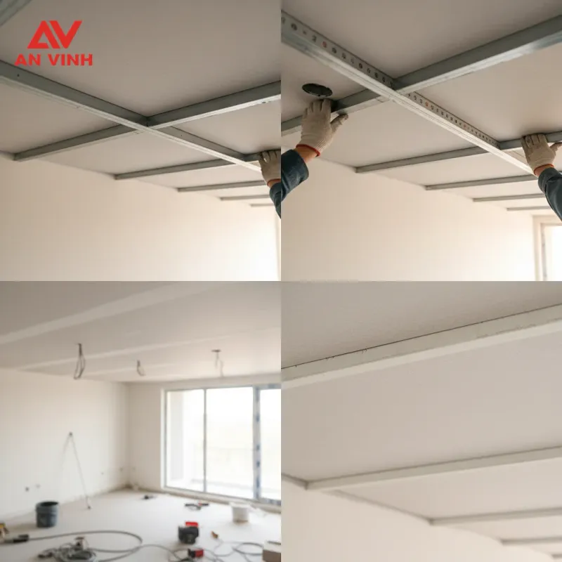 Checklist nghiệm thu tấm cemboard làm trần sau hoàn thiện
