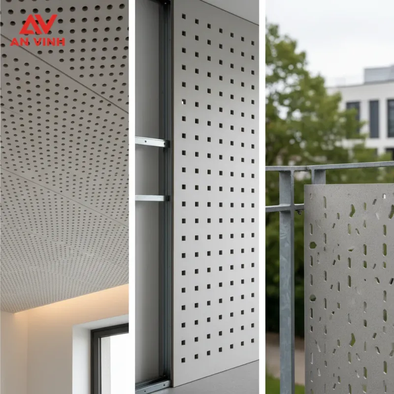 Chọn đúng quy cách tấm cemboard đục lỗ theo từng hạng mục