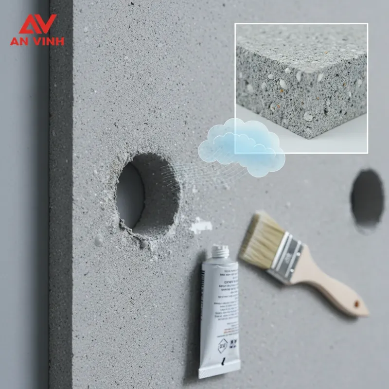 Lỗ hổng chống thấm: Tại sao tấm cemboard đục lỗ hay bị phồng rộp?