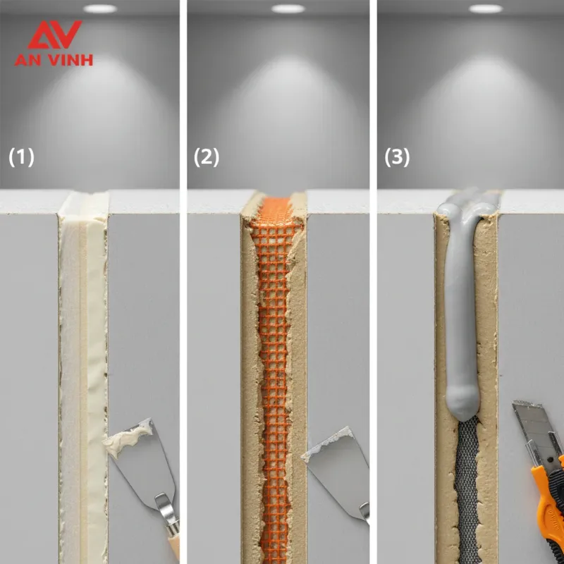 So sánh các hệ vật tư xử lý mối nối tấm cemboard: Chọn giải pháp nào ít nứt nhất?