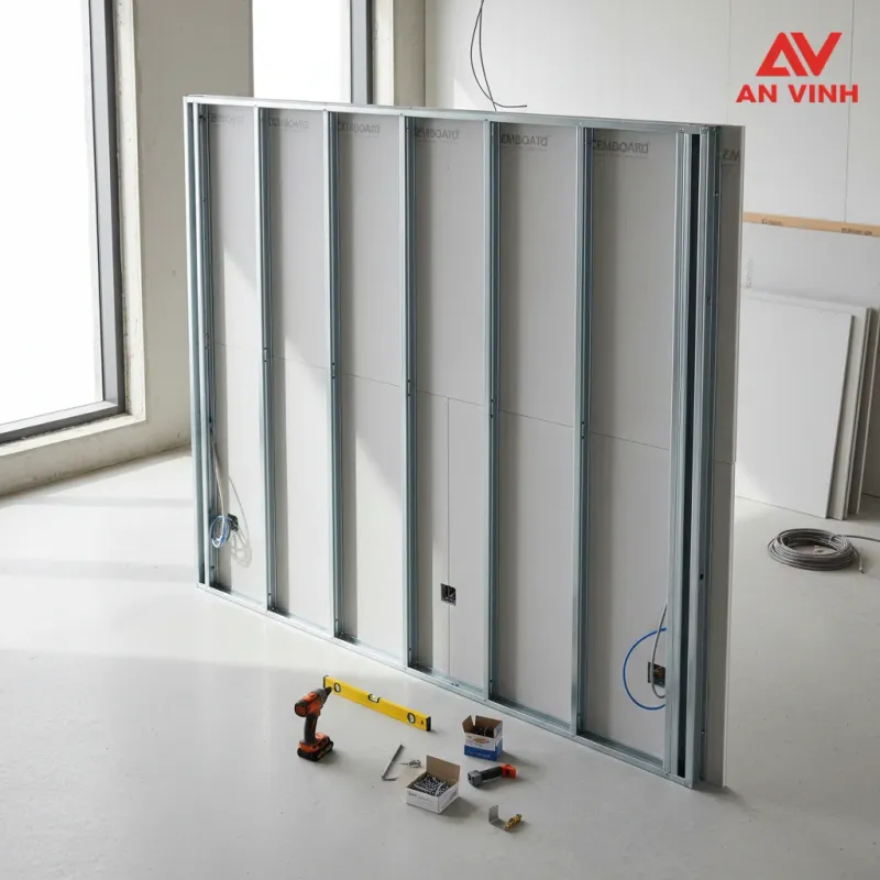 Bảng báo giá thi công vách cemboard 2 mặt (Tham khảo)