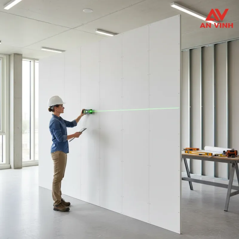 Tiêu chuẩn nghiệm thu vách cemboard 2 mặt và nhận diện lỗi thi công