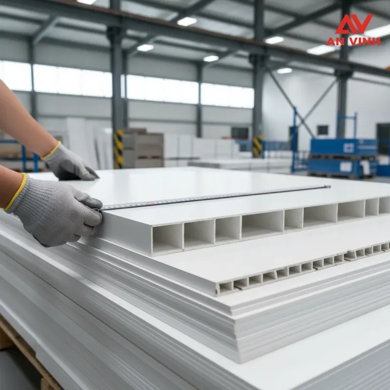 Quy cách đặt hàng và báo giá tấm Poly trắng sữa tại Vật liệu An Vinh
