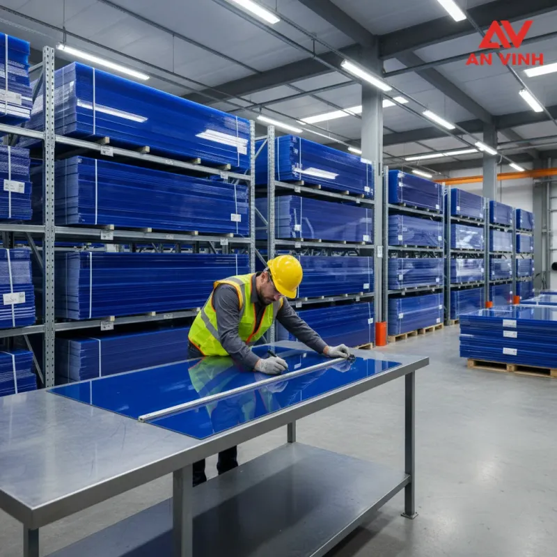 Quy trình đặt hàng và quy định cắt lẻ tại Vật liệu An Vinh